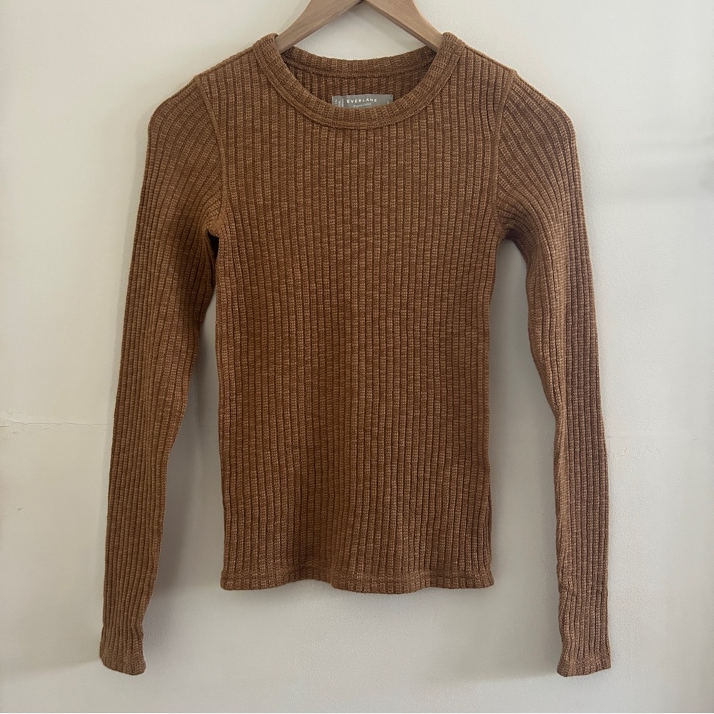 Everlane Cosy Ribbed Long Sleeve Tee